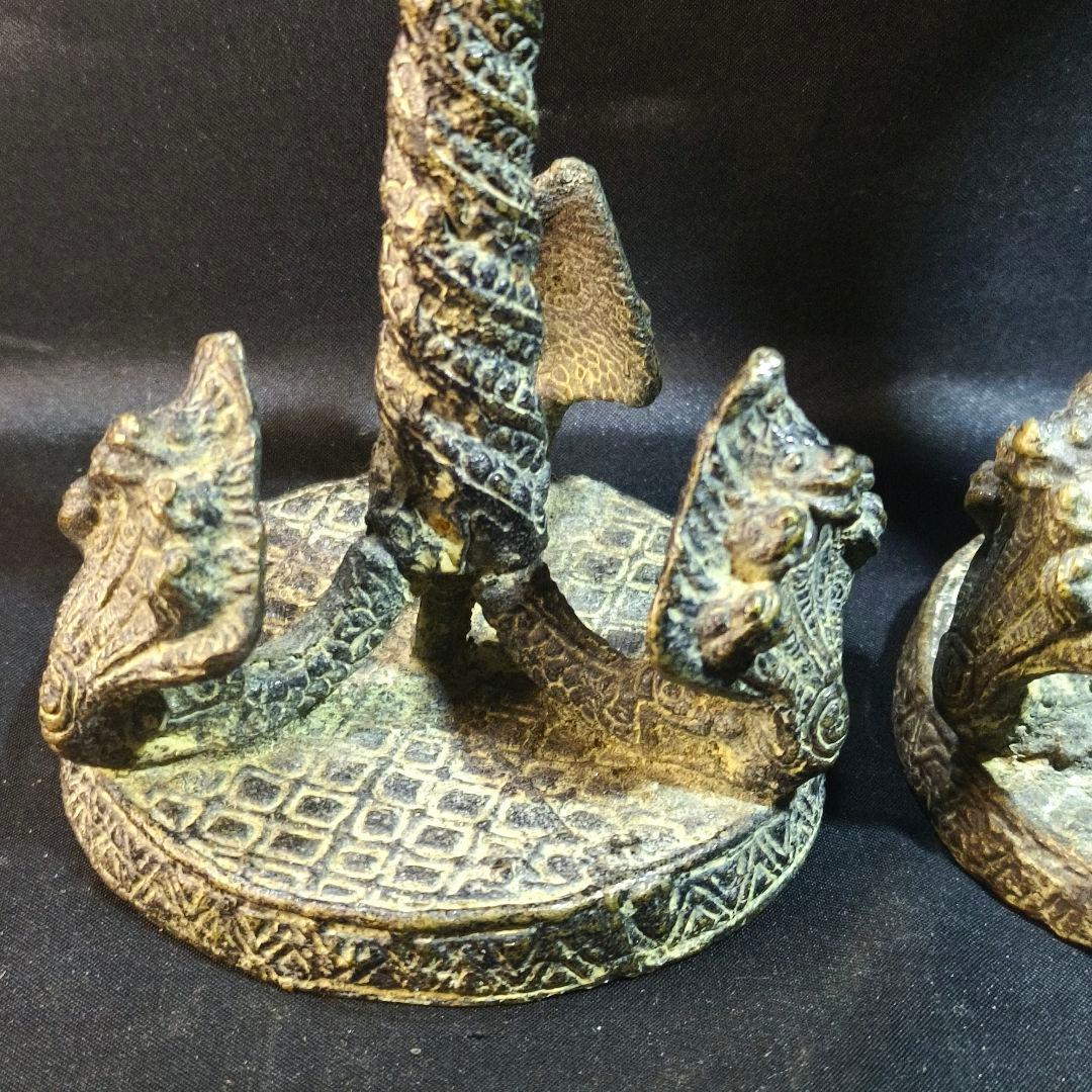 蝋燭台 青銅器 鋳物 チベット密教寺院流出 仏教古美術 骨董 蒐集家放出珍品