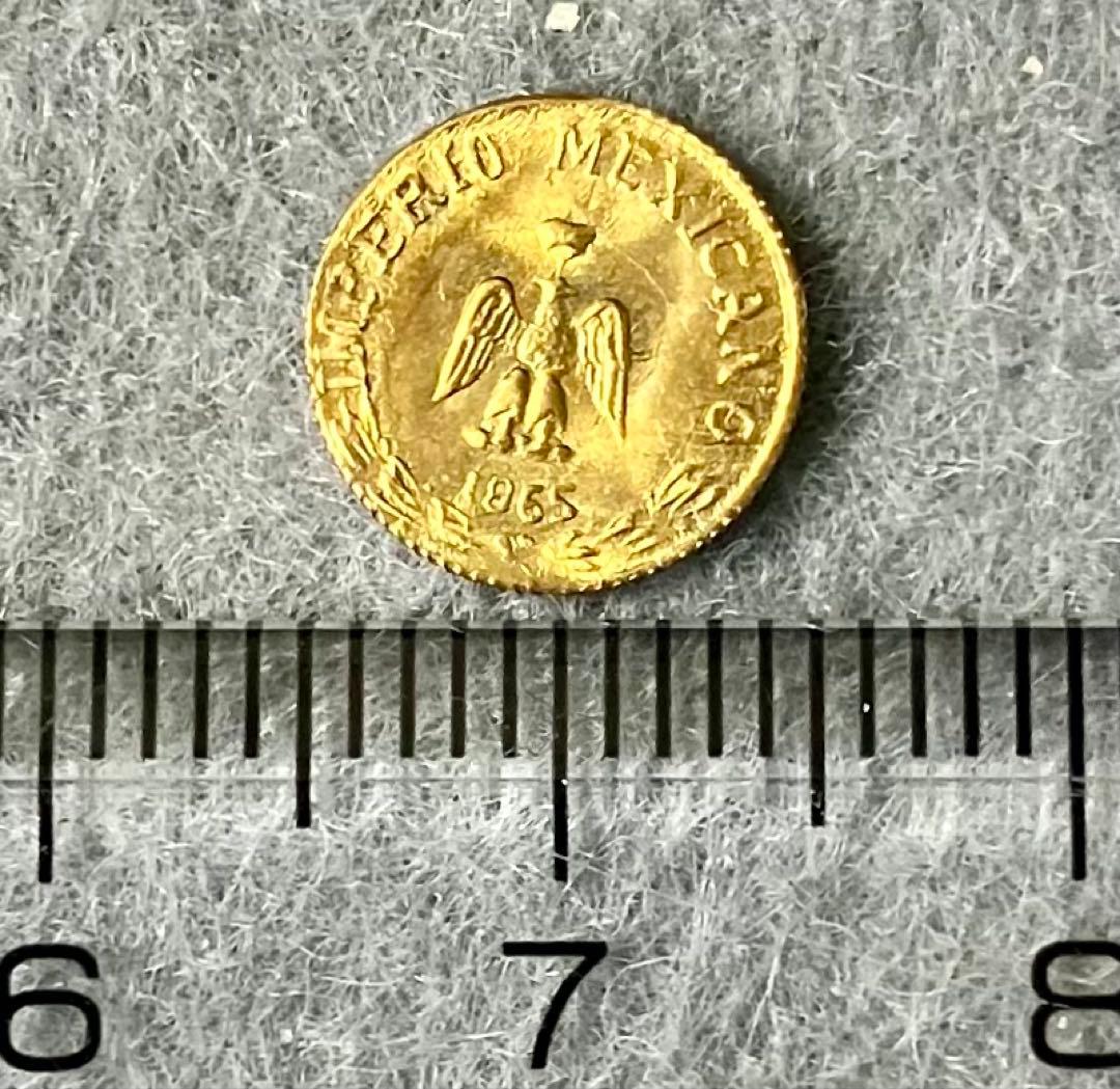 ミニ金貨② マクシミリアン金貨 メキシコ 1865年 品位900 約0.37g