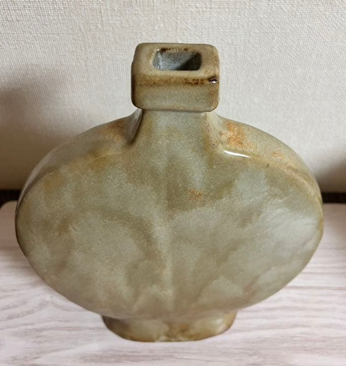 泥部窯　松下忠生　扁壺