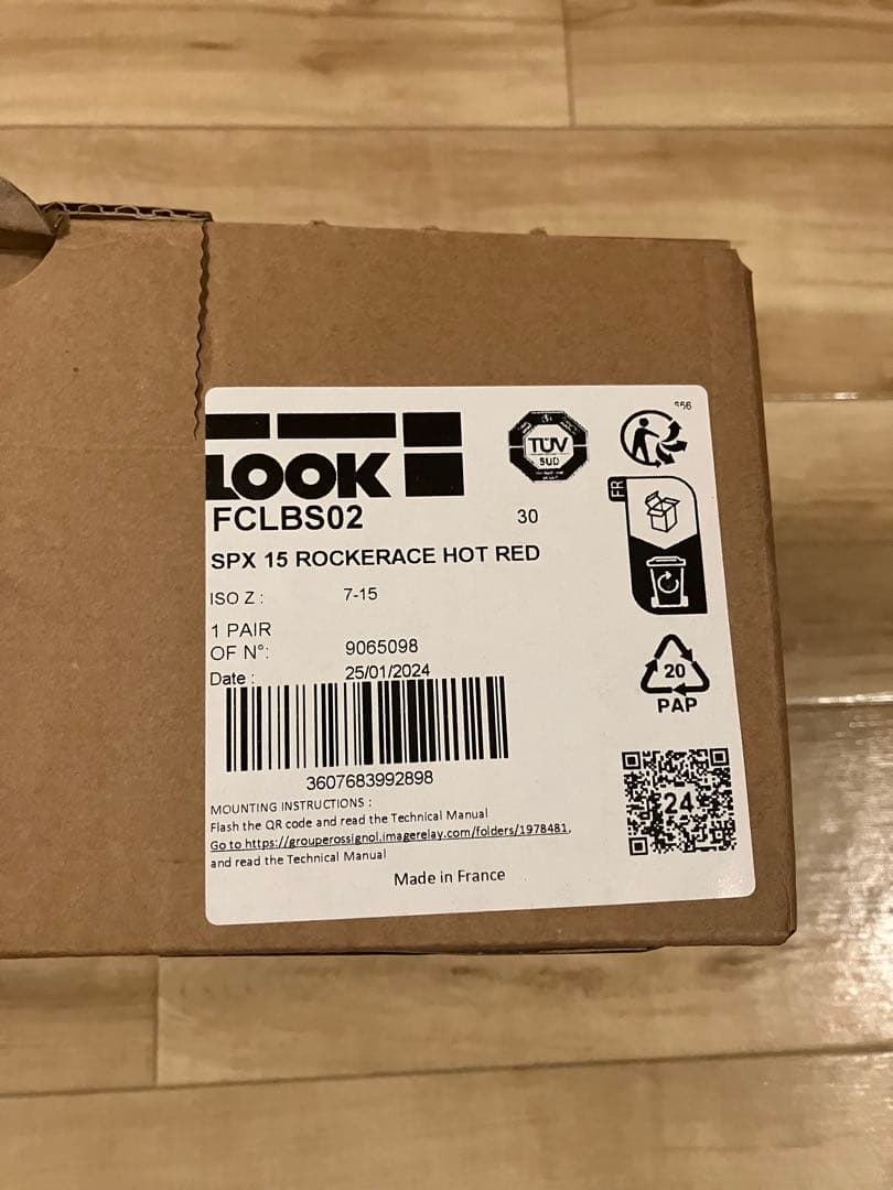 未使用 LOOK SPX15 rocker race ルックビンディング