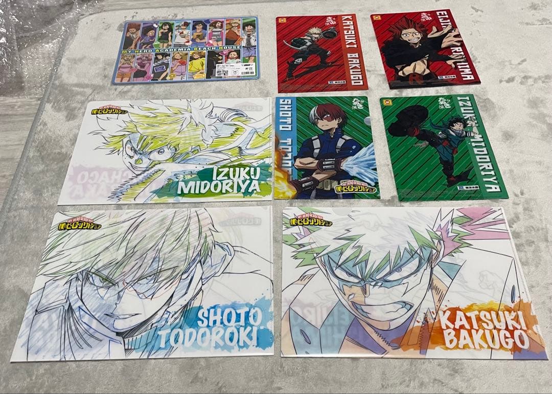 ヒロアカ　大量 クリアファイル　下敷　ポスター　タオル　原作　非売品　レア59点