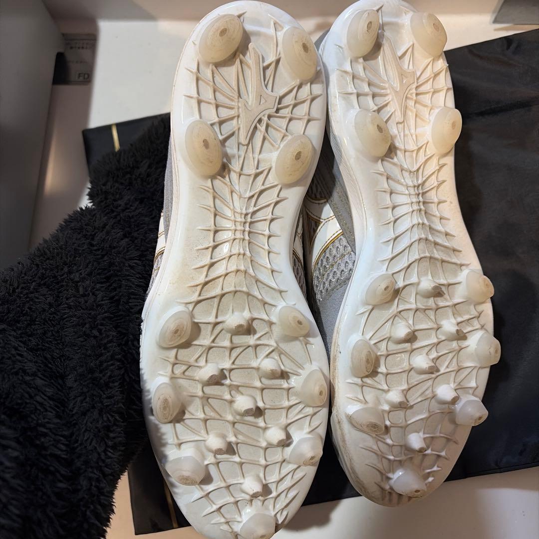 Mizuno スパイクシューズ グレー ベルクロ