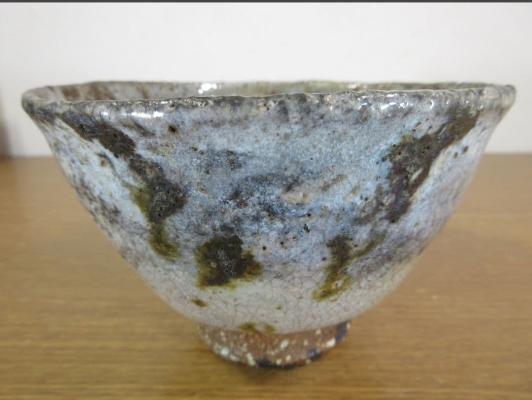 真作保証 11代 田原陶兵衛 (忠太郎) 自作 稀少品 萩窯変茶碗 山口県 長門