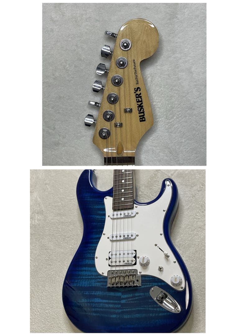 レア　青虎目　BUSKER'S BST-2Hギター　ストラト