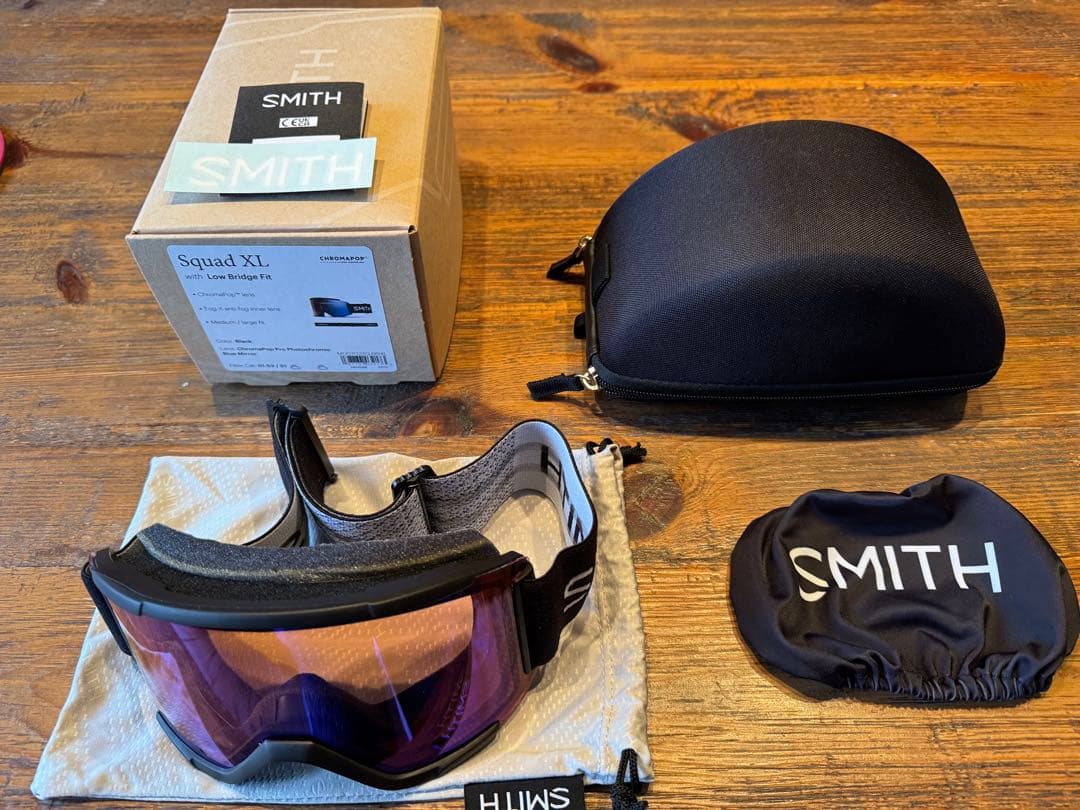 SMITH Squad XL ゴーグル 調光レンズ　ゴーグルケース➕レンズカバー