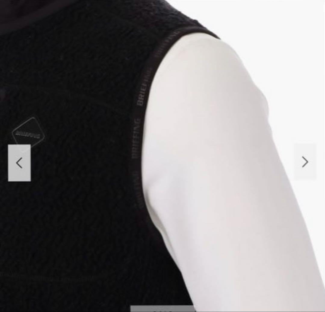 2025年秋冬モデル　ブリーフィングゴルフ　ウールボアベスト　ブラック