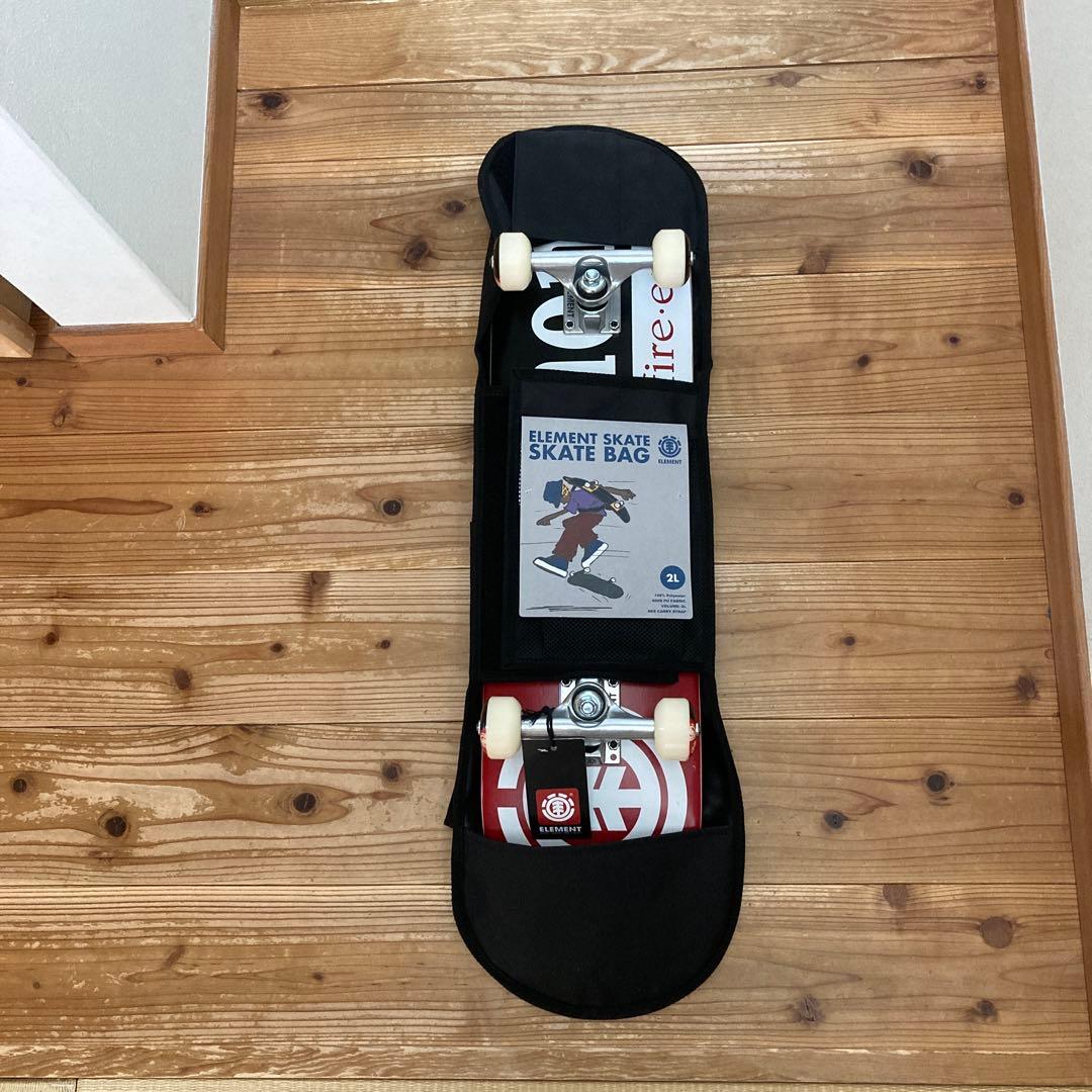新品element キッズサイズのスケートボード&ショルダーバッグセット