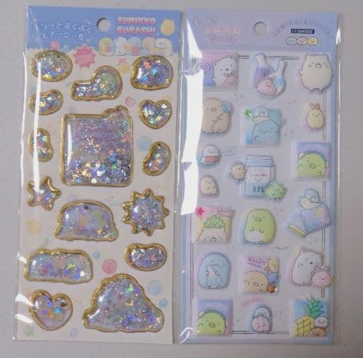 しずくちゃん　ディズニー　すみっコぐらし　ボンボンドロップシール　プチドロップ