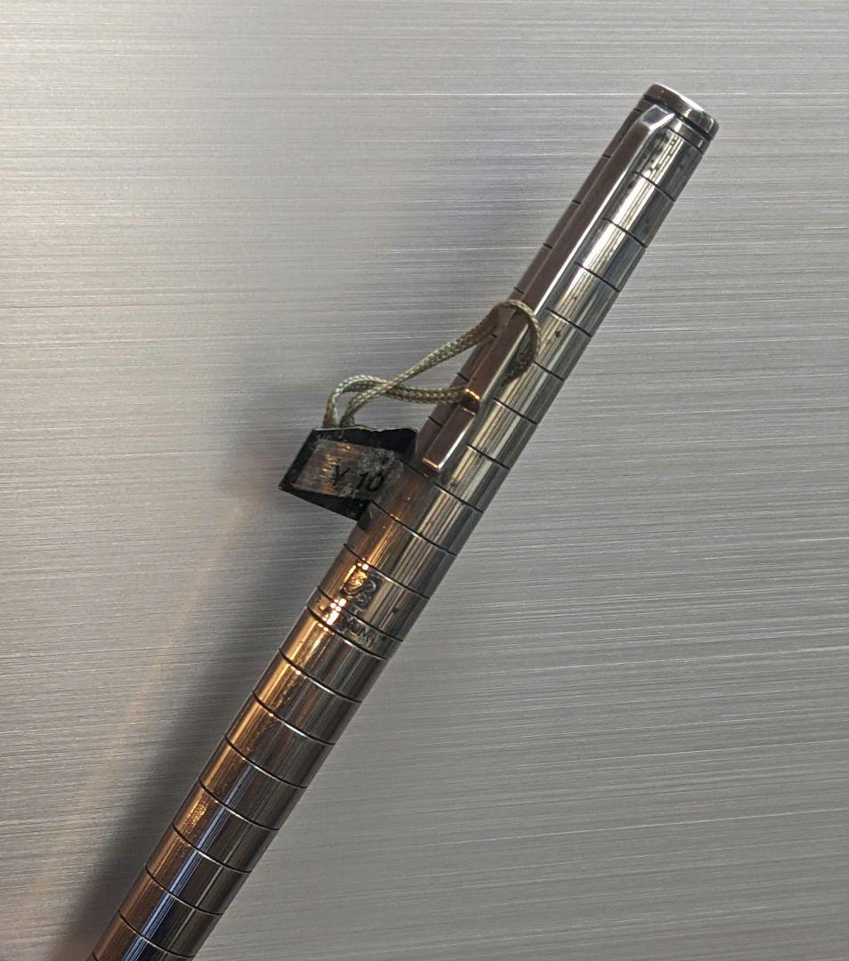 プラチナ18KWG万年筆リビエールⅤ変則格子柄