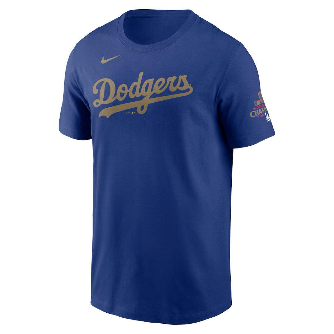 【正規品】 ドジャース WS優勝記念 ゴールド 大谷翔平 ナンバーTシャツS