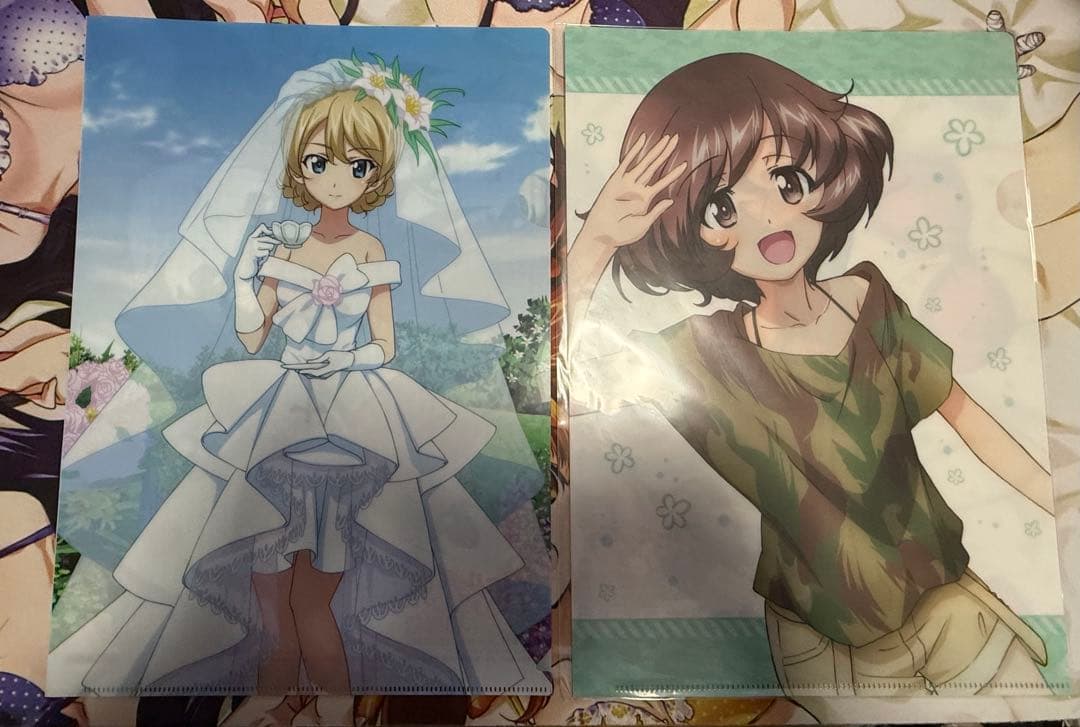 ガールズ&パンツァー あんこう祭カーテン魂購入特典 クリアファイル おまけ付き
