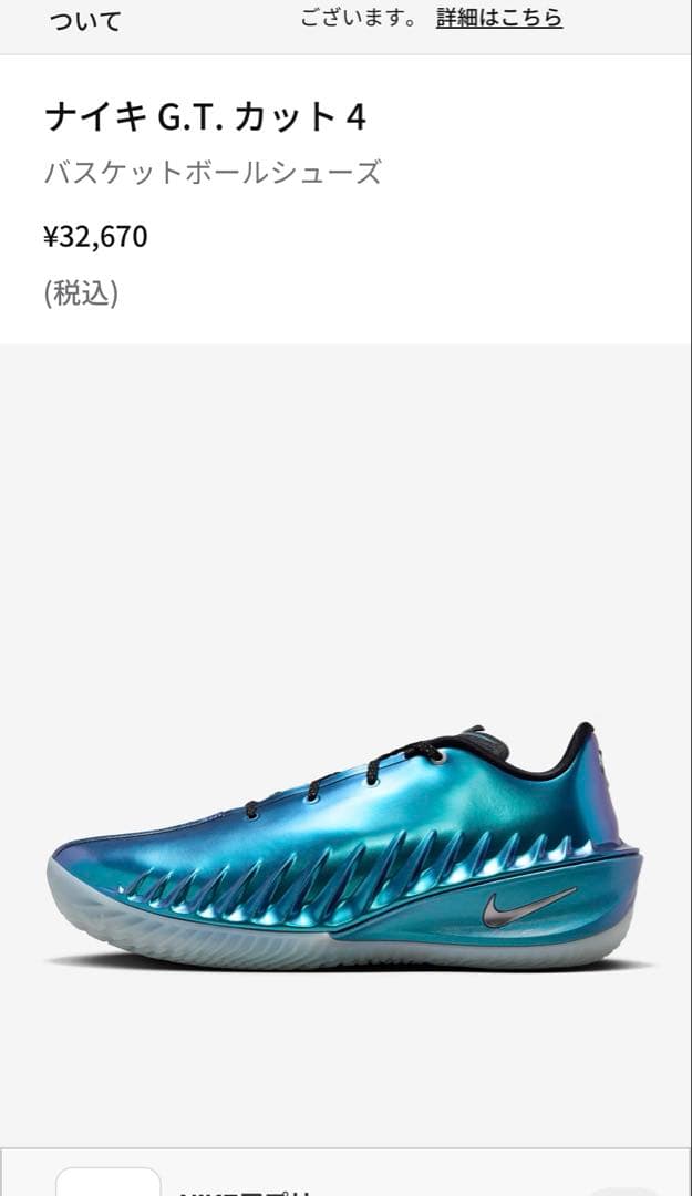 シューズ(男性用) Nike GT Cut 4 27,5cm