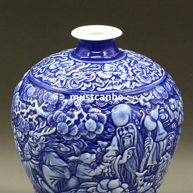 十二支梅瓶 景徳鎮 陶磁器 装飾品 現代工芸品 美術品 置物