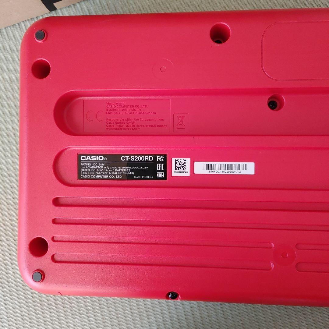 2024年製　CASIO 61鍵 キーボード　CT-S200RD
