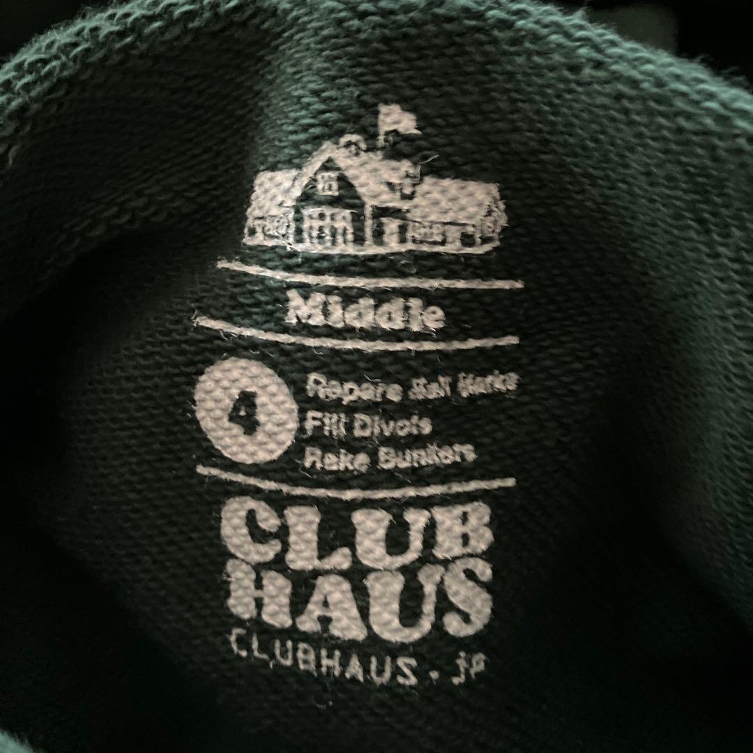 clubhaus パーカー グリーン色　Mサイズ
