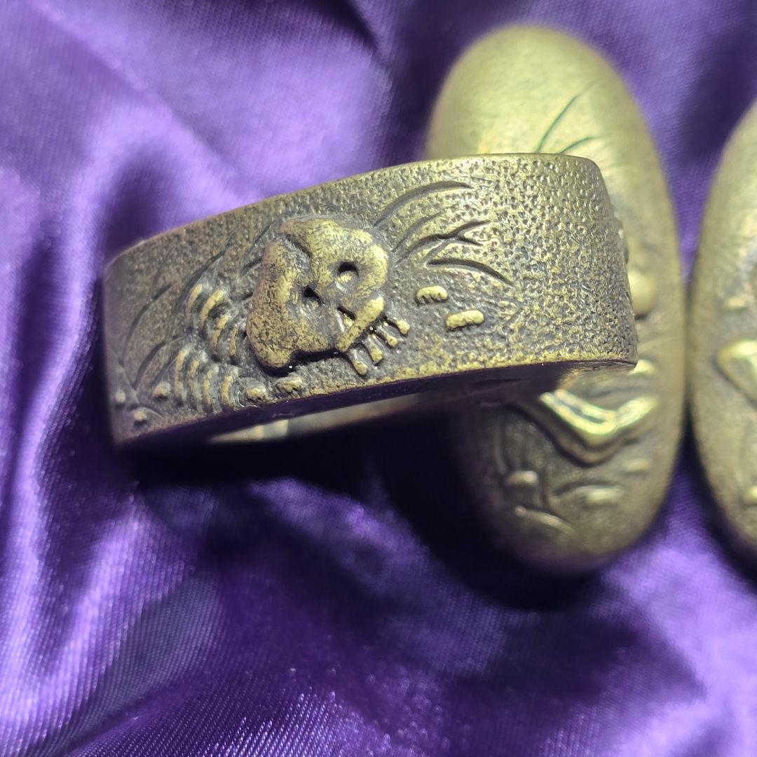 縁頭 鐺 一作金具3点 野晒图