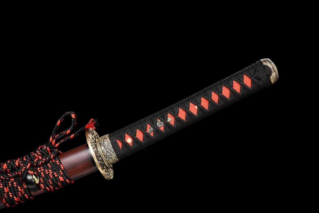 【赤炎の武士】 古兵器 刀装具 日本刀　模造刀 居合刀 武士道 鑑賞用 美術刀