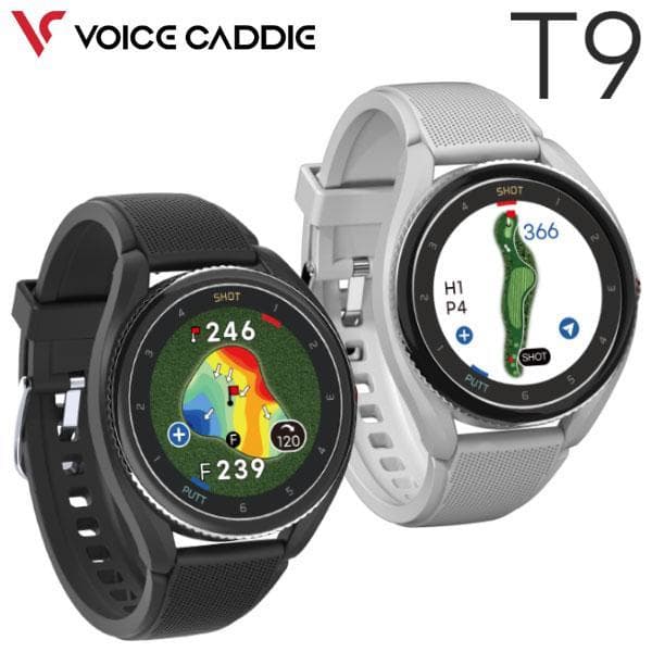 グレー ≪ ボイスキャディ T9 ≫ゴルフ 腕時計型 GPS 距離測定器