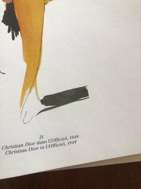 1980's　ルネグリュオ　ヴィンテージポスター(Christian Dior)