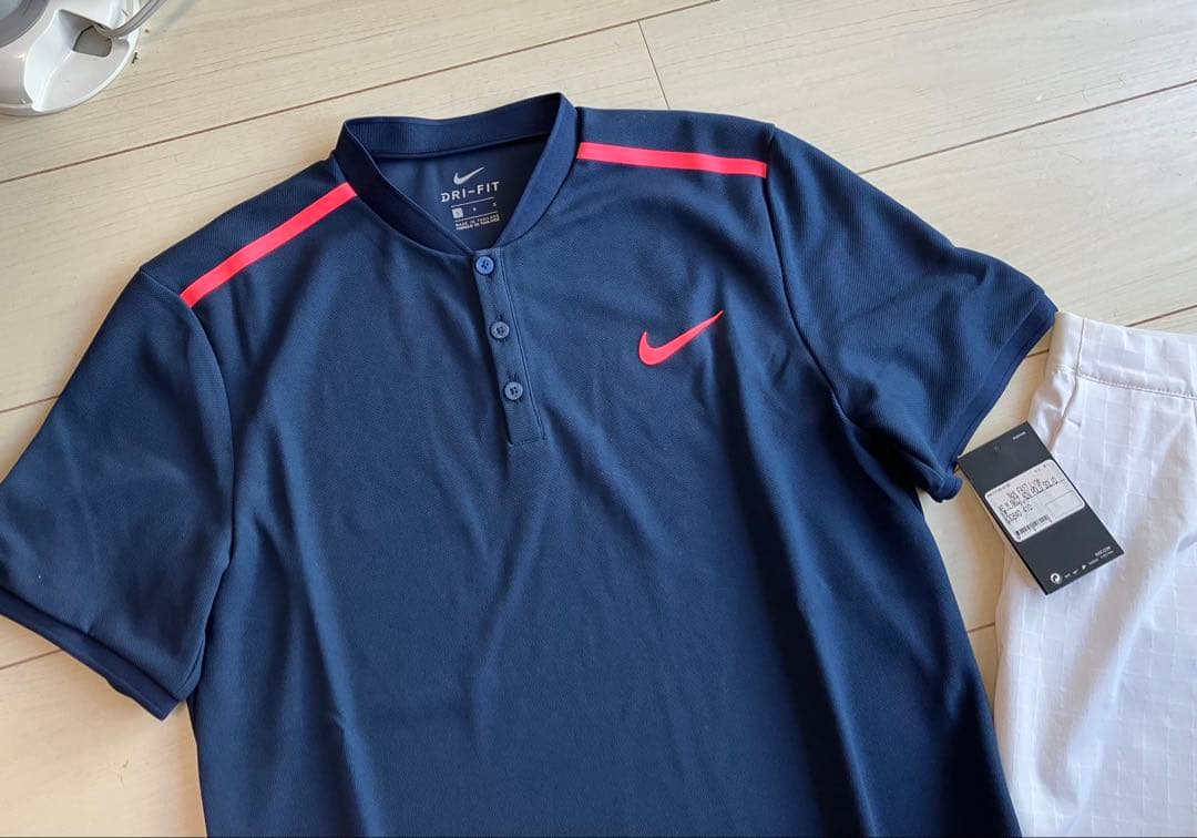 メンズ新品 NIKEナイキ アドバンテージポロシャツ ネイビーL