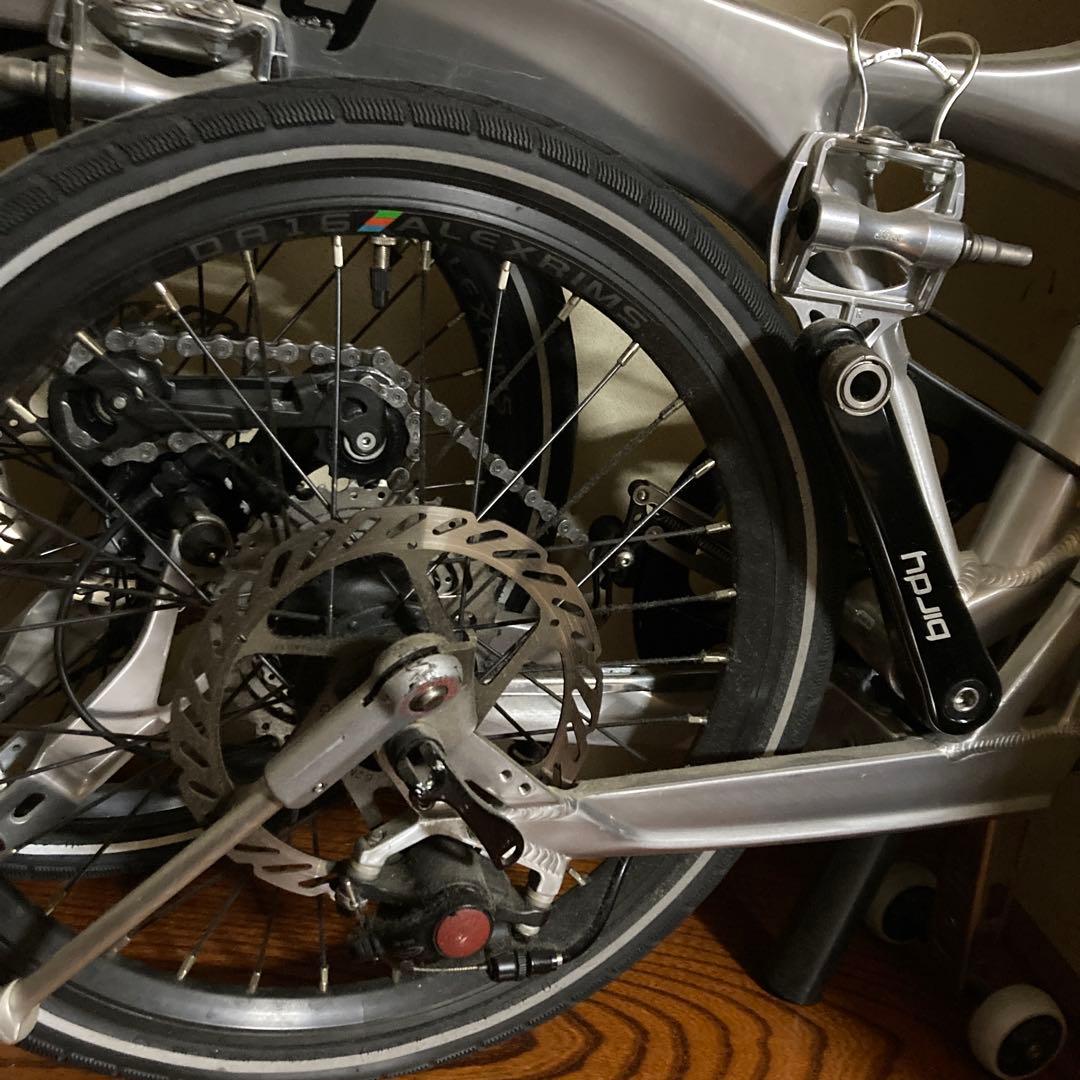 birdy バーディー P9 折り畳み自転車 シルバー Bianchi R&M社