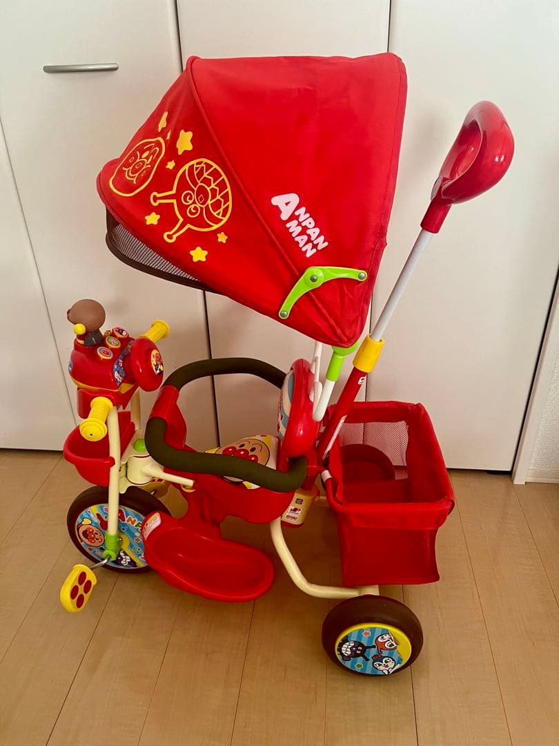 アンパンマン デラックスⅡ 三輪車 赤