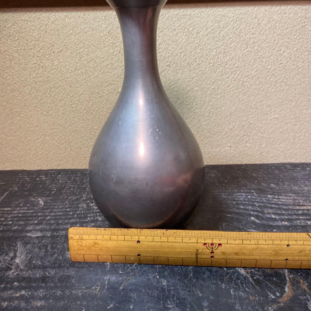 錫徳利B京錫源製　8cm18cm 461g