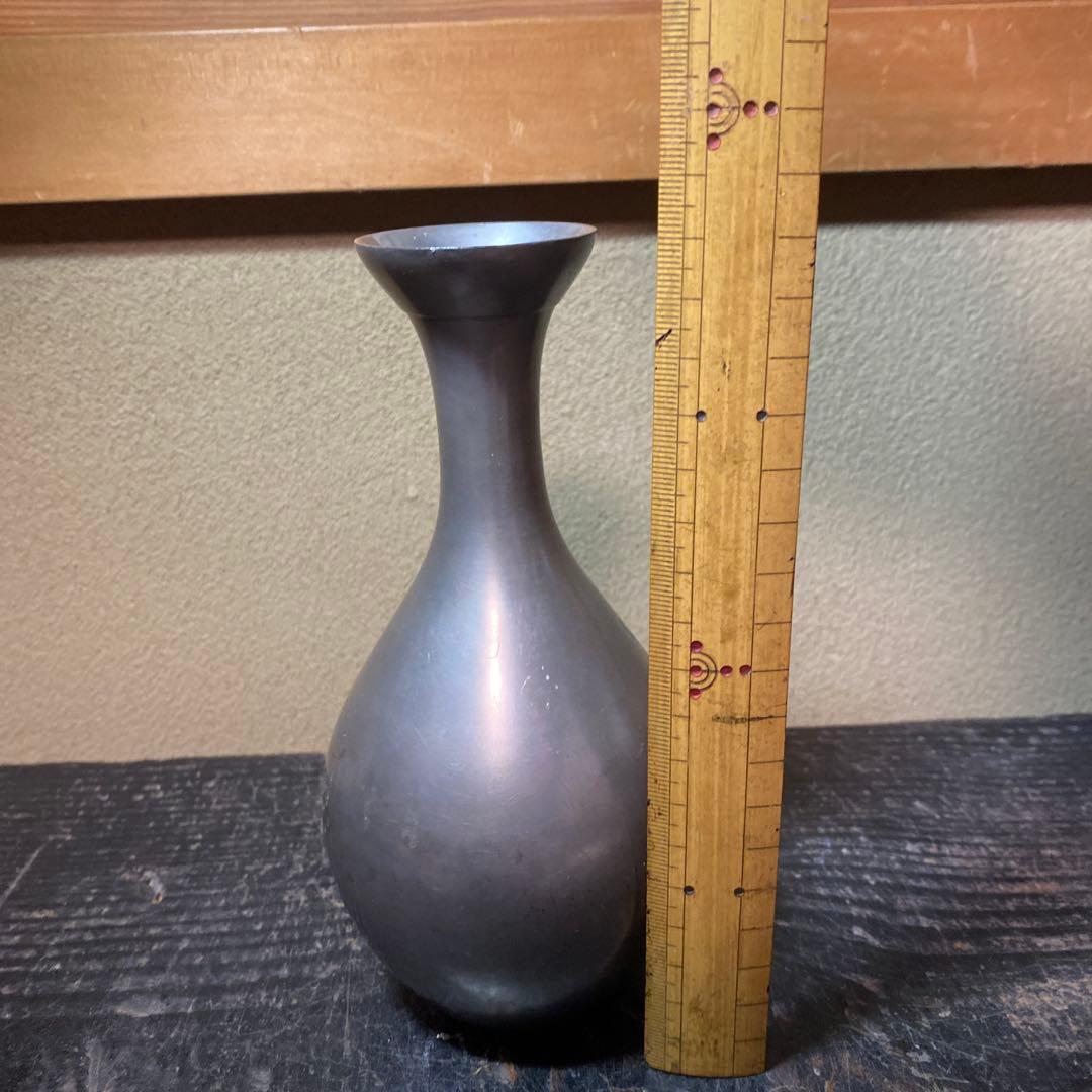 錫徳利B京錫源製　8cm18cm 461g
