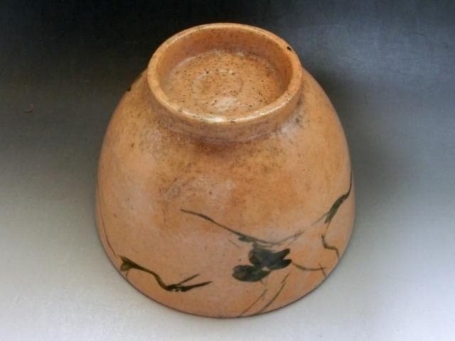 菓子鉢■鶴の画 珂ノ屋？香蘭堂 菓子器 土物 古美術 時代物 骨董品■