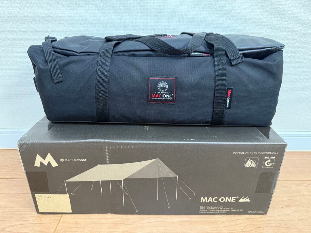 【新品未使用】MAC ONE Recta tarp L BLACK
