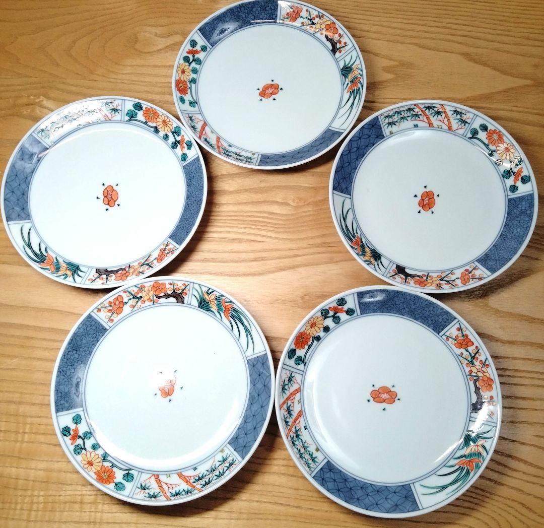 ☆ 平安六峰 清水焼 色絵皿