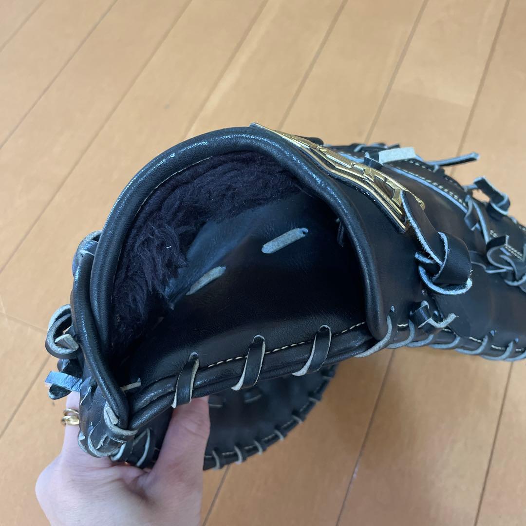 ZETT ファーストミット　グローブ　ブラック　少年軟式グローブ　右投げ用