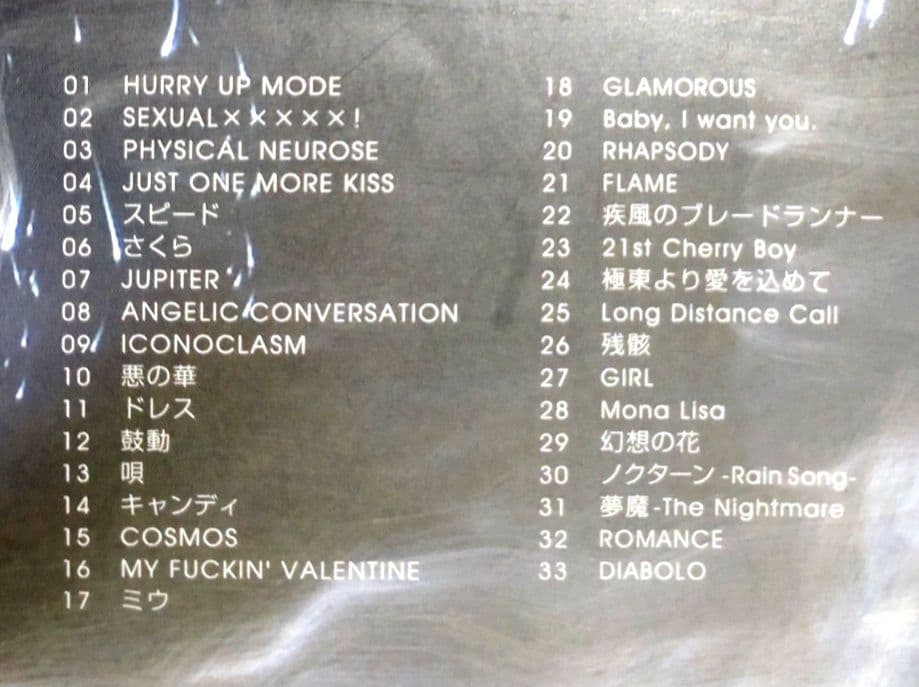 BUCK-TICK catalogue 2005 バンドスコア
