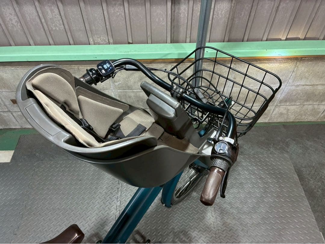 №8712 電動自転車 ブリヂストン ビッケ 24×20インチ✨レトロカラー✨