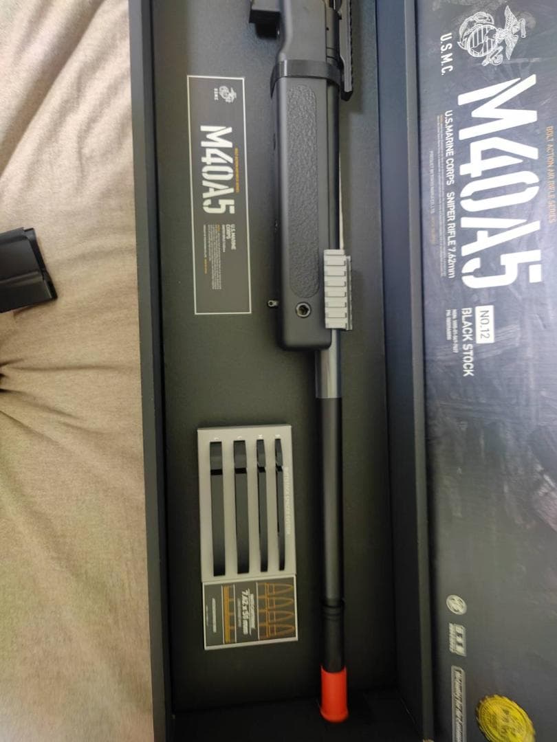 東京マルイ M40A5 ブラックストックVer スペアマガジン付き 状態良好