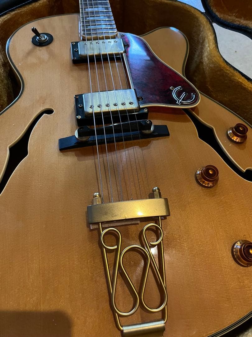 ジ*ー様 Epiphone Joe Pass フルアコ ナチュラル　ハードケース