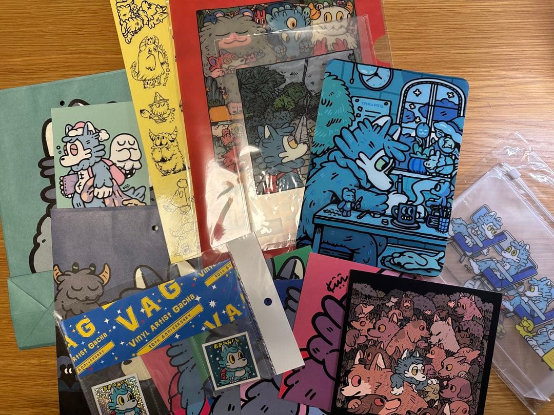 【ロッキンTシャツを追加しました】あらいきりこ おおかみくん等 グッズ詰め合わせ