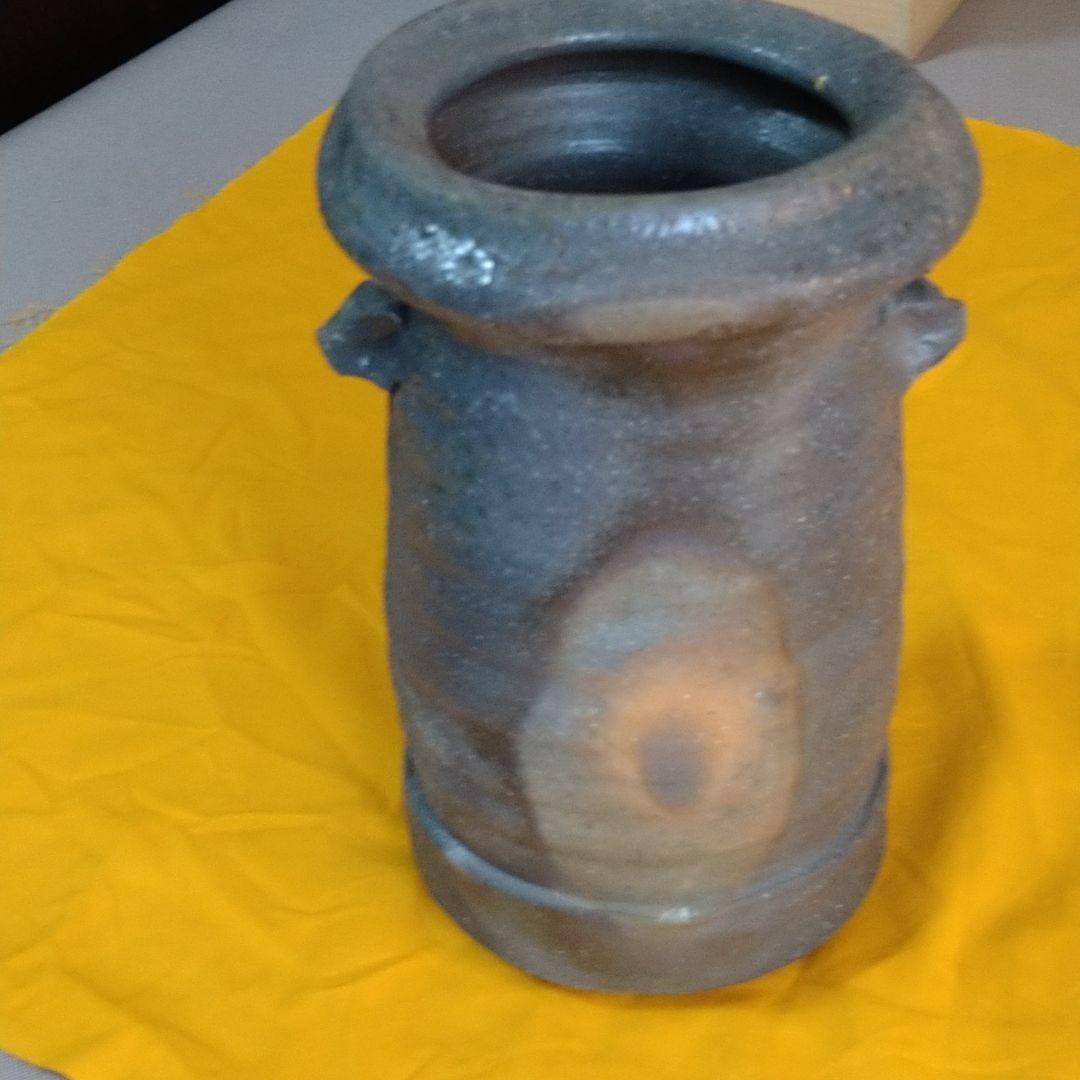 備前焼　浦上光弘作の花入