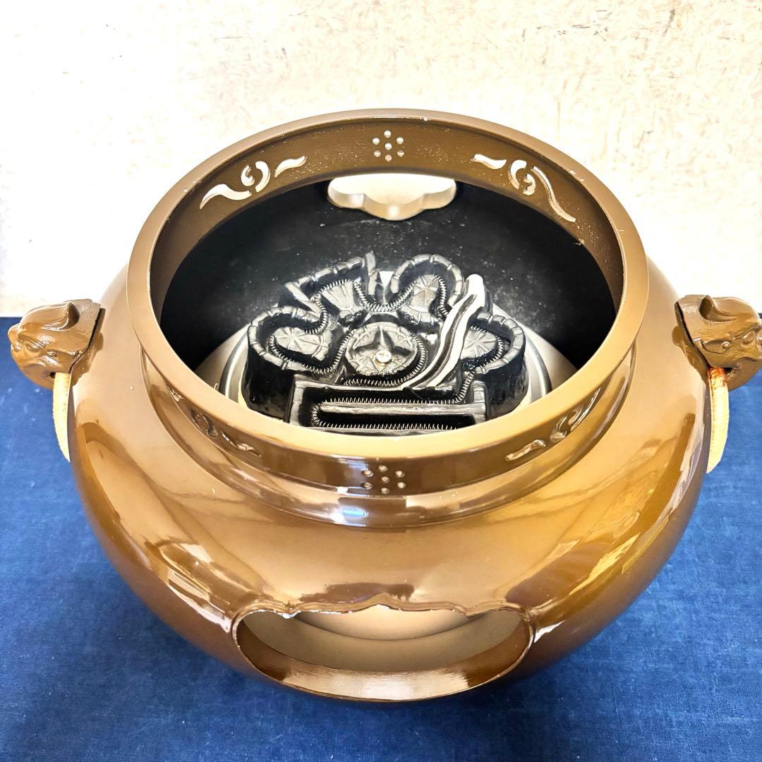 風炉/茶釜/電熱器/野々田製電熱器一体型風炉/鬼面風炉/志きの釜/敷板/茶道具