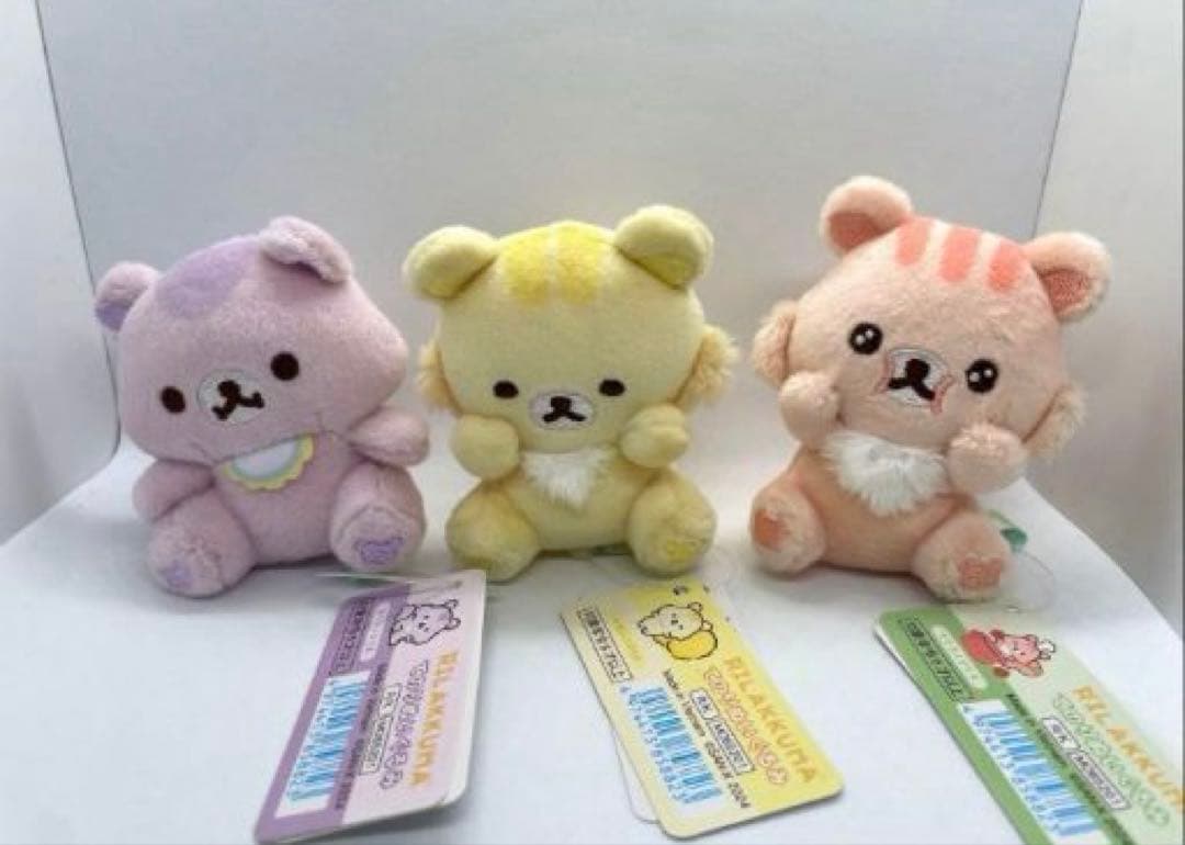 新品　リラックマ　てのり　ぬいぐるみ　みんなでまんぷくまくまく　6個セット
