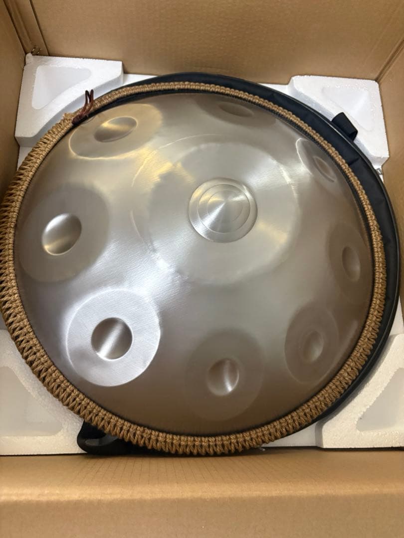 432Hz ハンドパン 18インチ Dマイナー　コンパクトサイズ　スティールパン