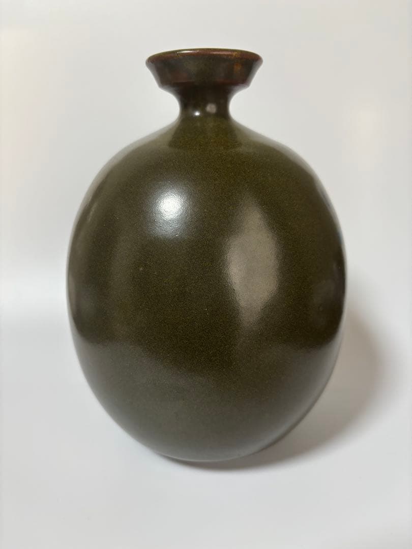 薩摩焼　沈壽官　壽官　花入　徳利　高さ18cm×幅13cm