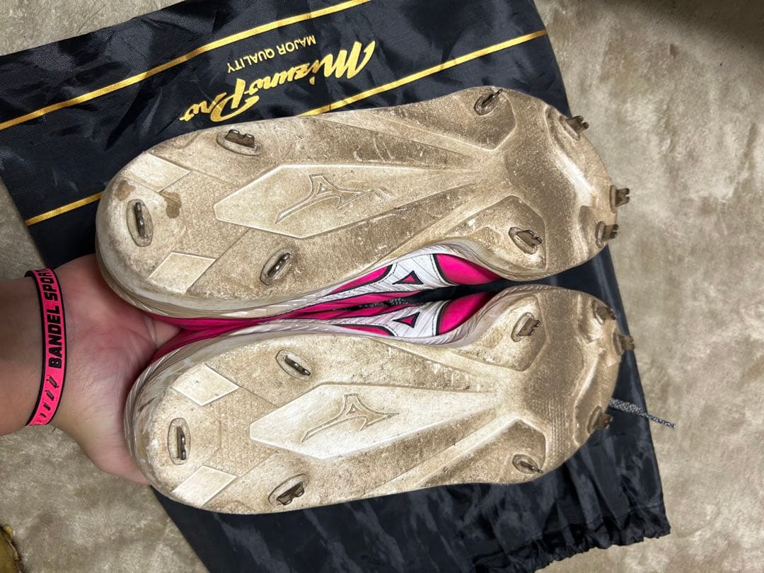 ミズノプロ スパイク　クッションレボプロ　27.0センチ　ピンク　レアカラー