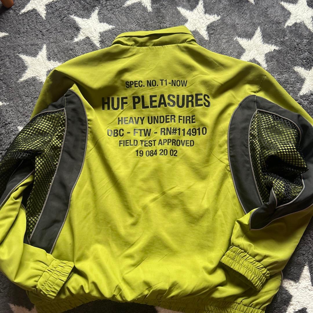 HUF PLEASURES ジャケット Mサイズ オリーブグリーン