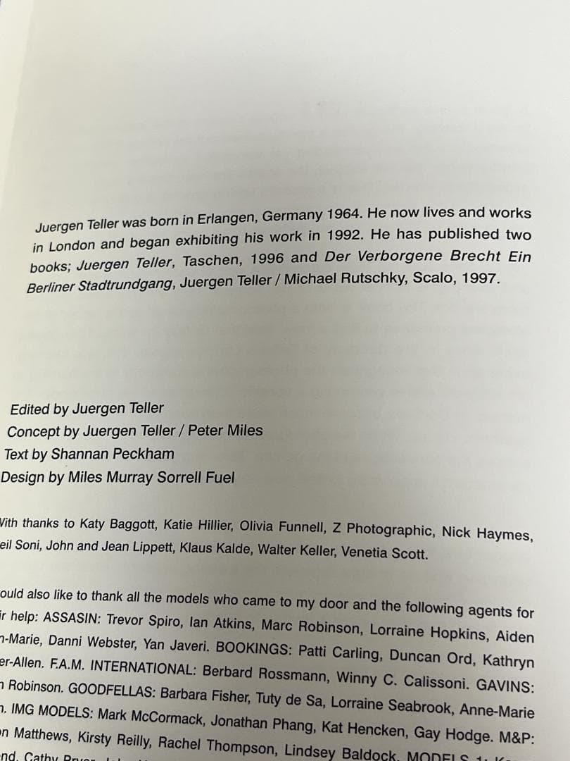 写真集「GO-SEES」 Juergen Teller 洋書