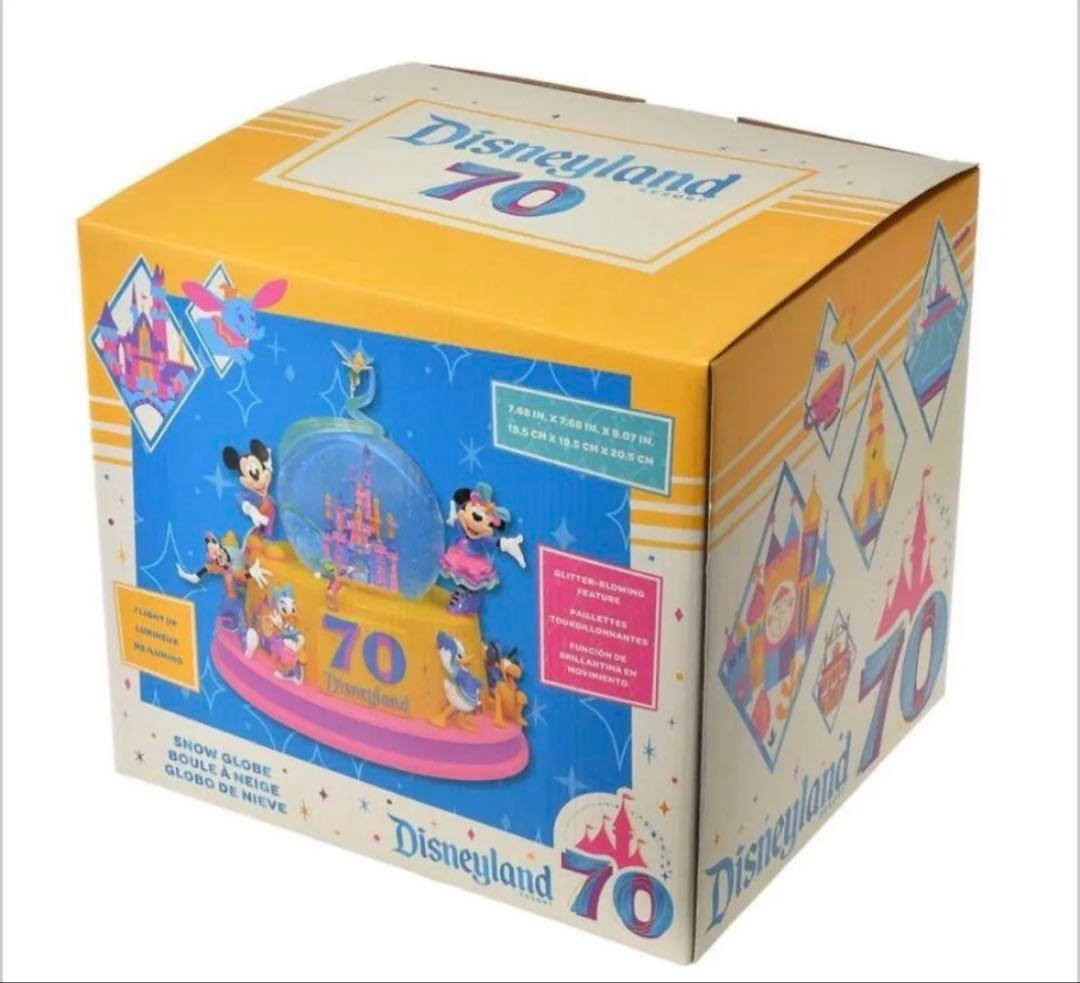 ディズニーキャラクター スノードーム ミュージック＆ライトアップ 70周年