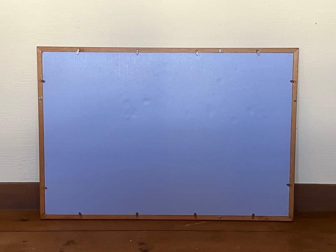 絵画としてのジグソーパズル木製額付き 古い時代の西洋の風景画