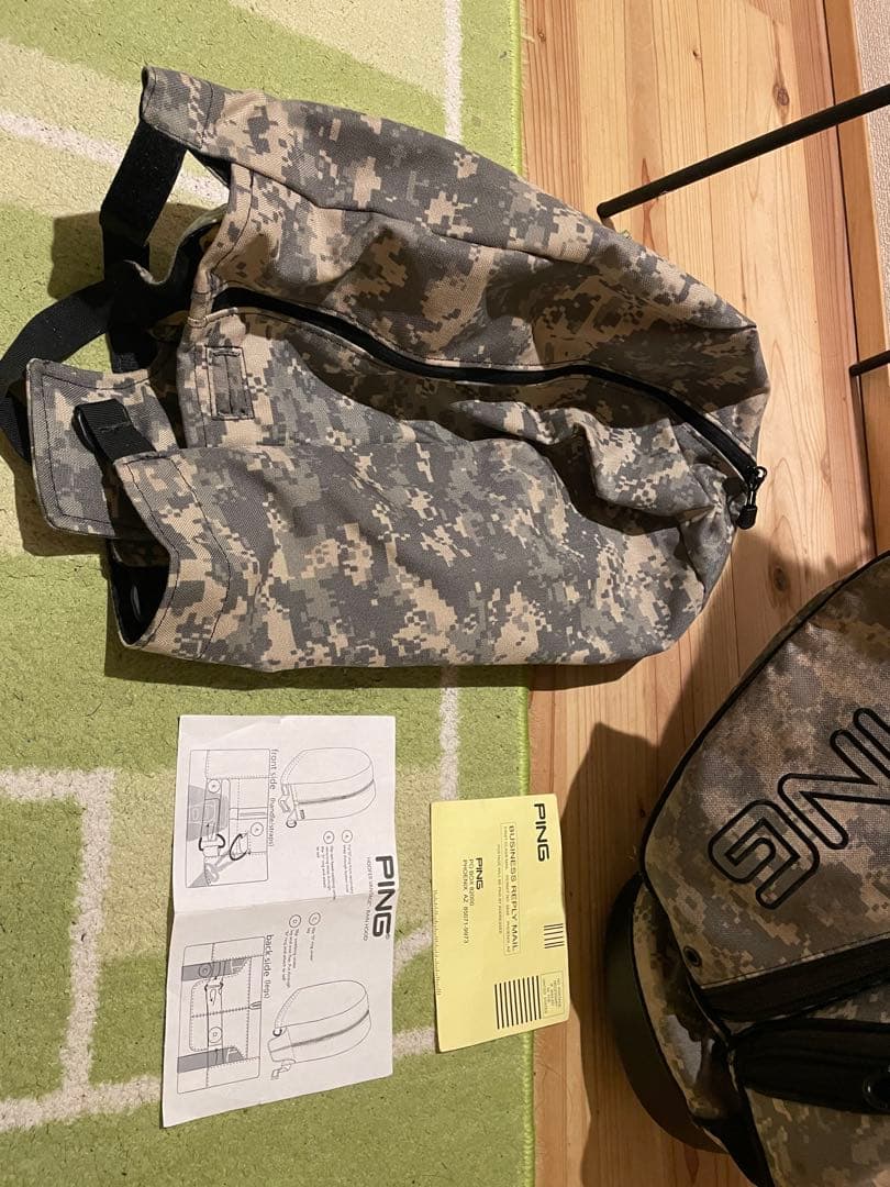 R*E様 アメリカ限定　PING HOOFERデジタルカモ柄　レアキャディバッグ