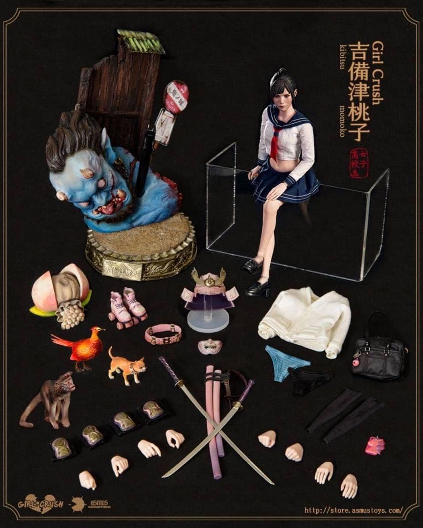 Asmus Toys 吉備津桃子 1/6 もも高校生桃太郎 DX verコスプレ