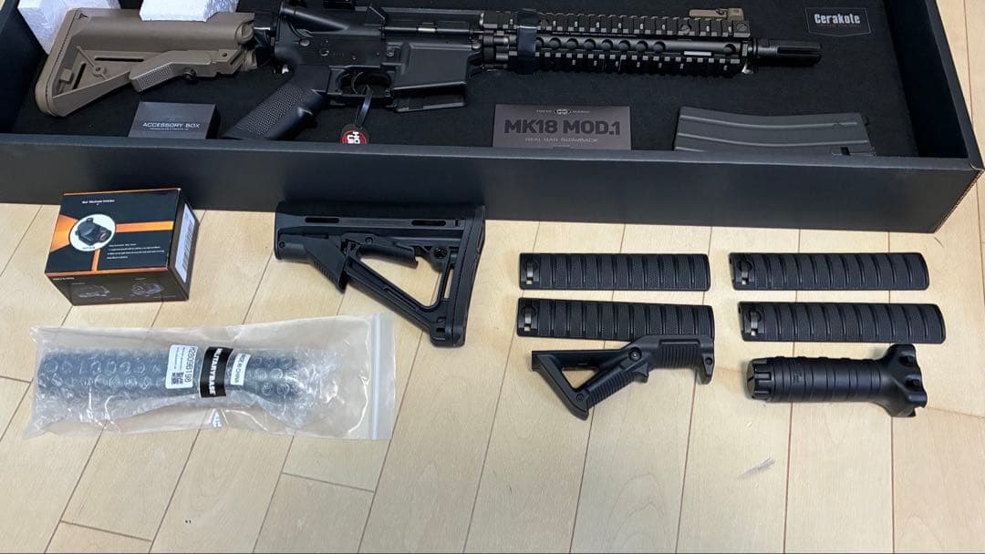 MK18 MOD.1 ガスブローバック カスタムパーツ付き